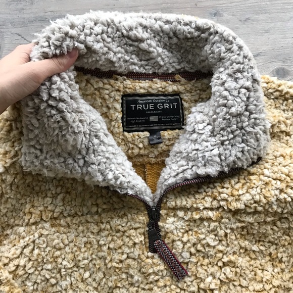 True Grit Mustard Frost Tip Pullover - Picture 3 of 5